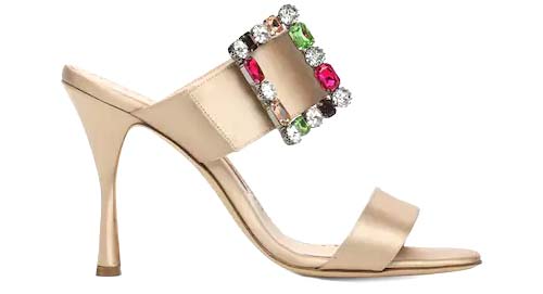 Verda Satin Mules – Manolo Blahnik